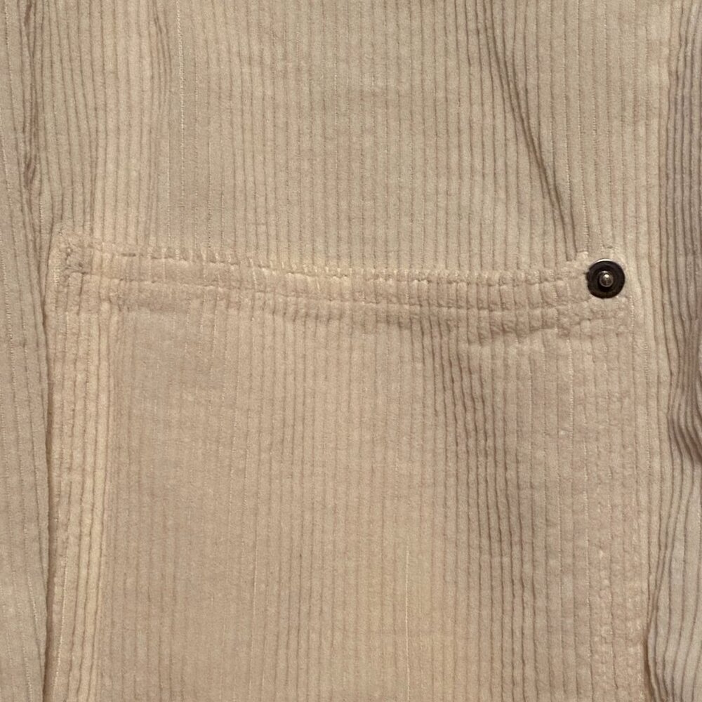 Vintage Nadia Women's Corduroy Beige Button Up Barn Chore Jacket Size Approx M/L - Picture 12 of 12